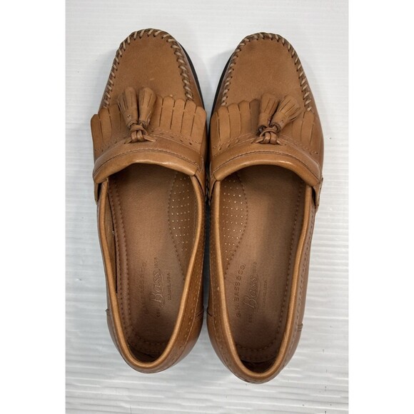 G. H. Bass Men’s Jeremy Loafers Shoes Light Brown Tan Slip On Kiltie Tassel 9D - Picture 5 of 11